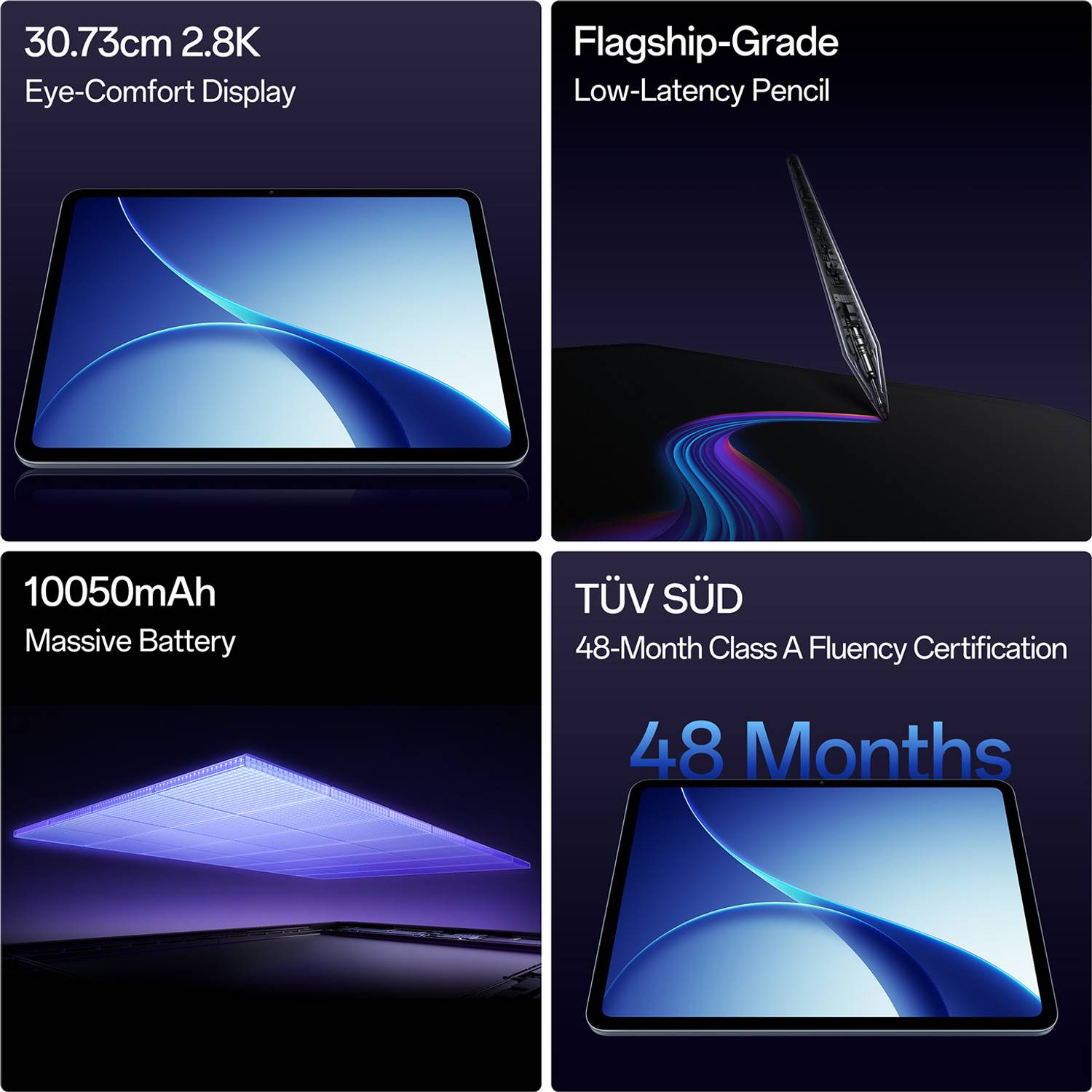 OPPO Pad 5 8GB 128GB 12.0 inch Wi-Fi Black 7300 Tablets - Image 2