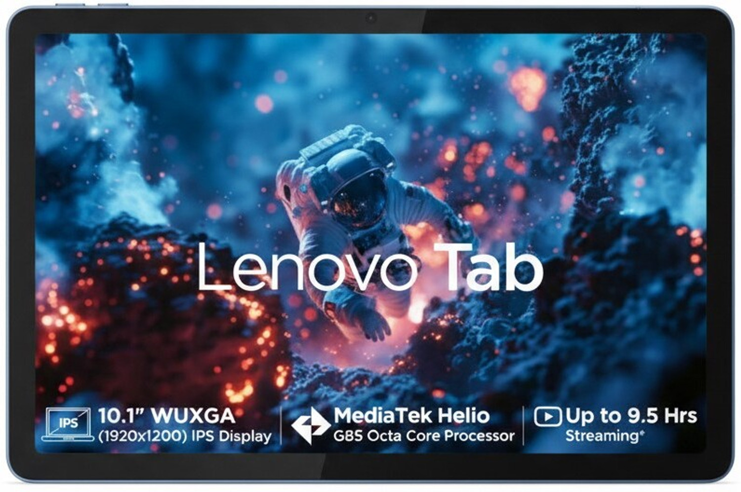 Image of Lenovo Tab 4 GB RAM 128 GB ROM 10.1 inch with Wi-Fi Only Tablet (Polar Blue)