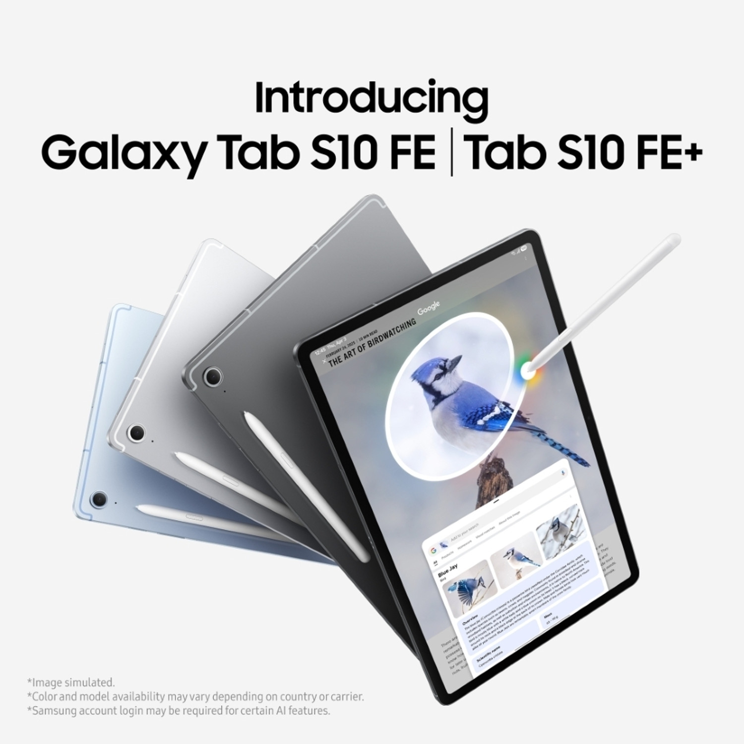 Image of Samsung Galaxy Tab S10 FE With S Pen 12 GB RAM 256 GB ROM 10.9 inch with Wi-Fi+5G Gaming Exynos 1580 Tablet (Silver)