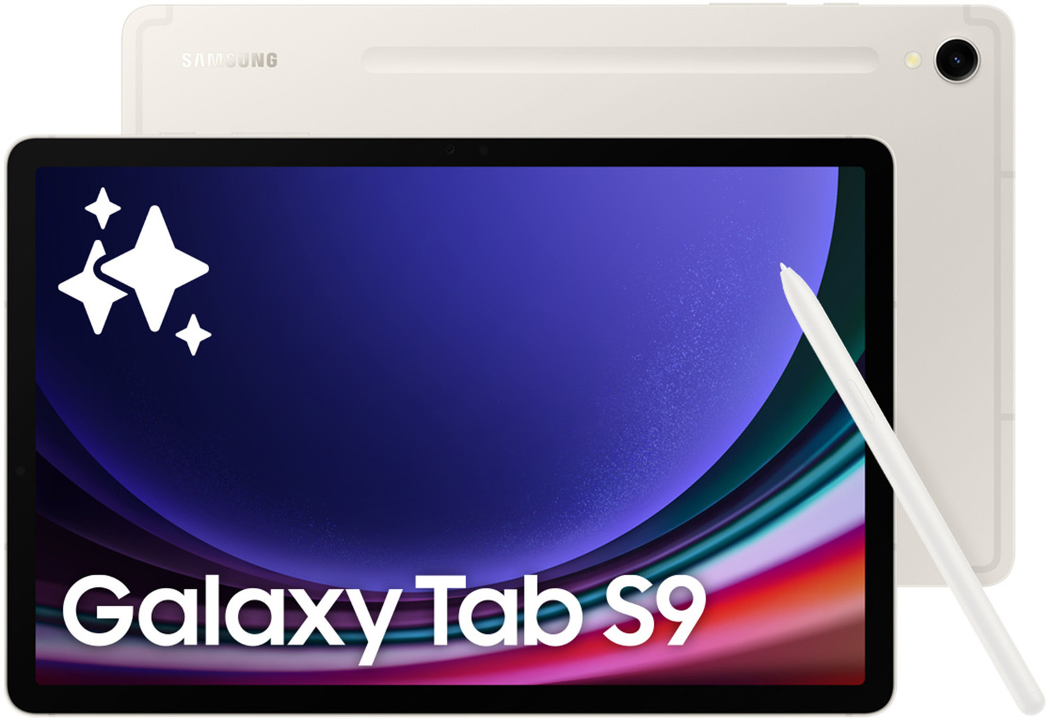 Image of Samsung Galaxy Tab S9 8 GB RAM 128 GB ROM 11.0 Inch with Wi-Fi Only Qualcomm Snapdragon 8 Gen 2 Tablet (Beige)