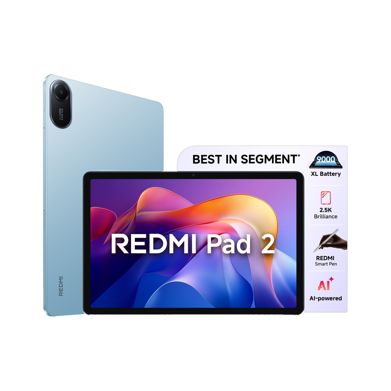 Redmi Pad 2 4GB 128GB 11.0 inch Wi-Fi Blue - Image 1