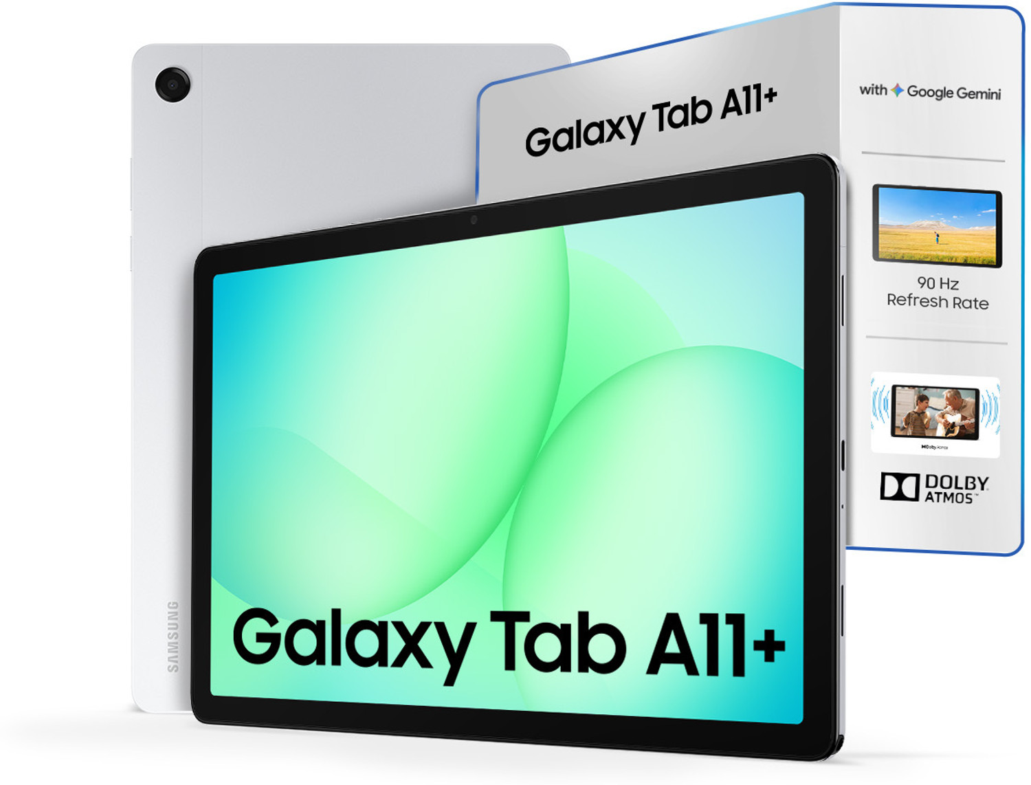 Image of Samsung Galaxy Tab A11+ 8 GB RAM 256 GB ROM 11 inch with Wi-Fi+5G Gaming MediaTek MT8755 Tablet (Silver)
