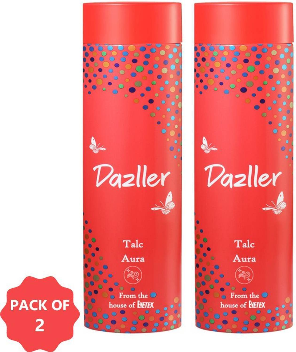 Dazller Talcum Powder - Aura,Beats Body Odour, Long-lasting Fresh