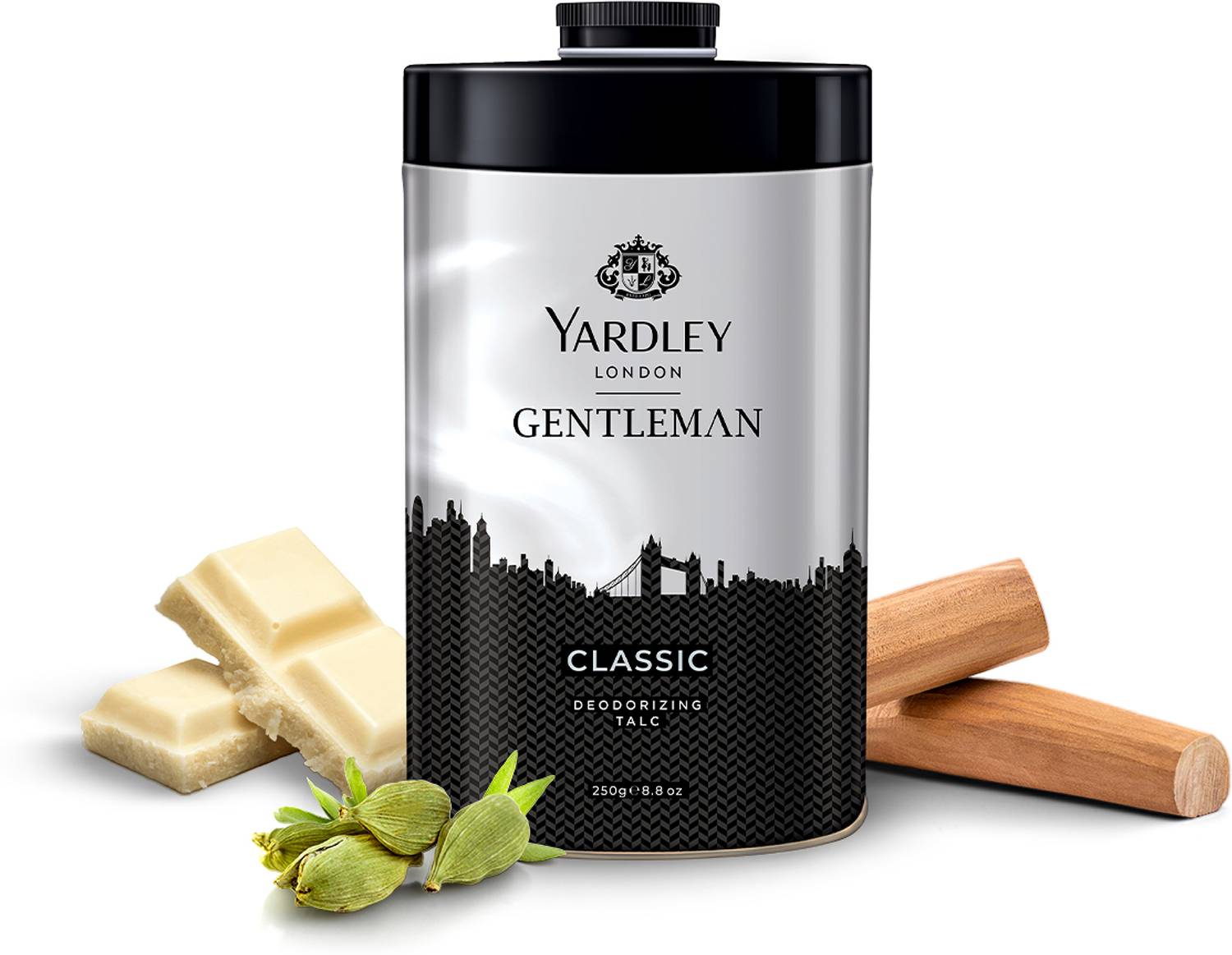 Yardley London by Wipro Gentleman Classic Deodorizing Talcum Powder for Men