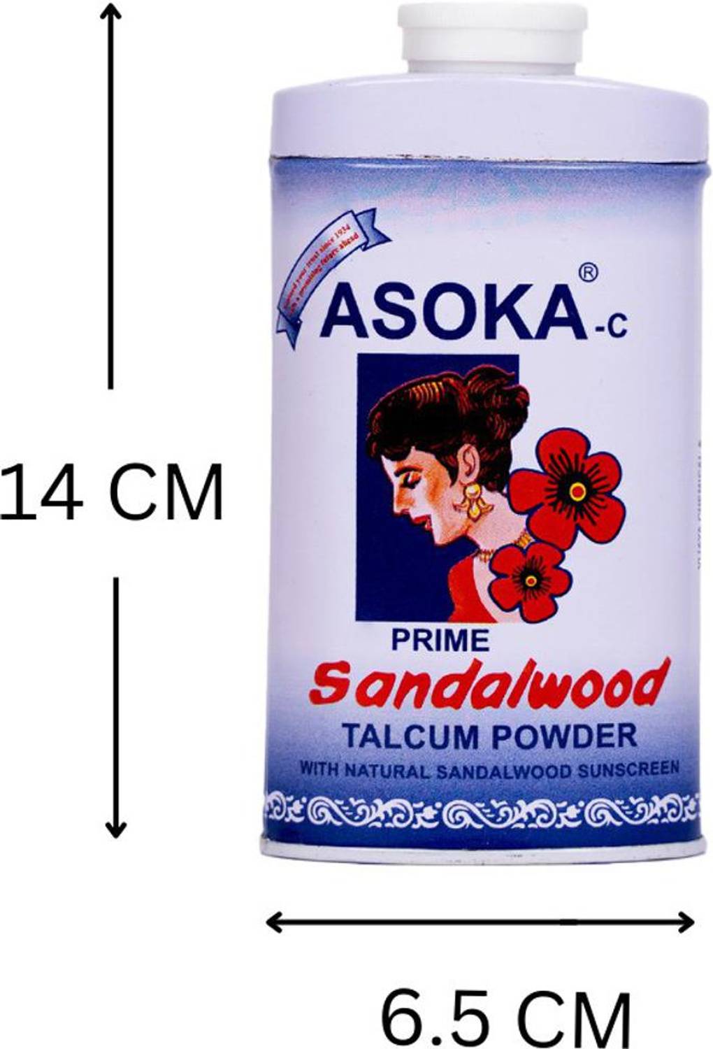 Asoka Sandalwood Talcum Powder Pack of 3 · 136.67 g (410.01 g total) - Image 5
