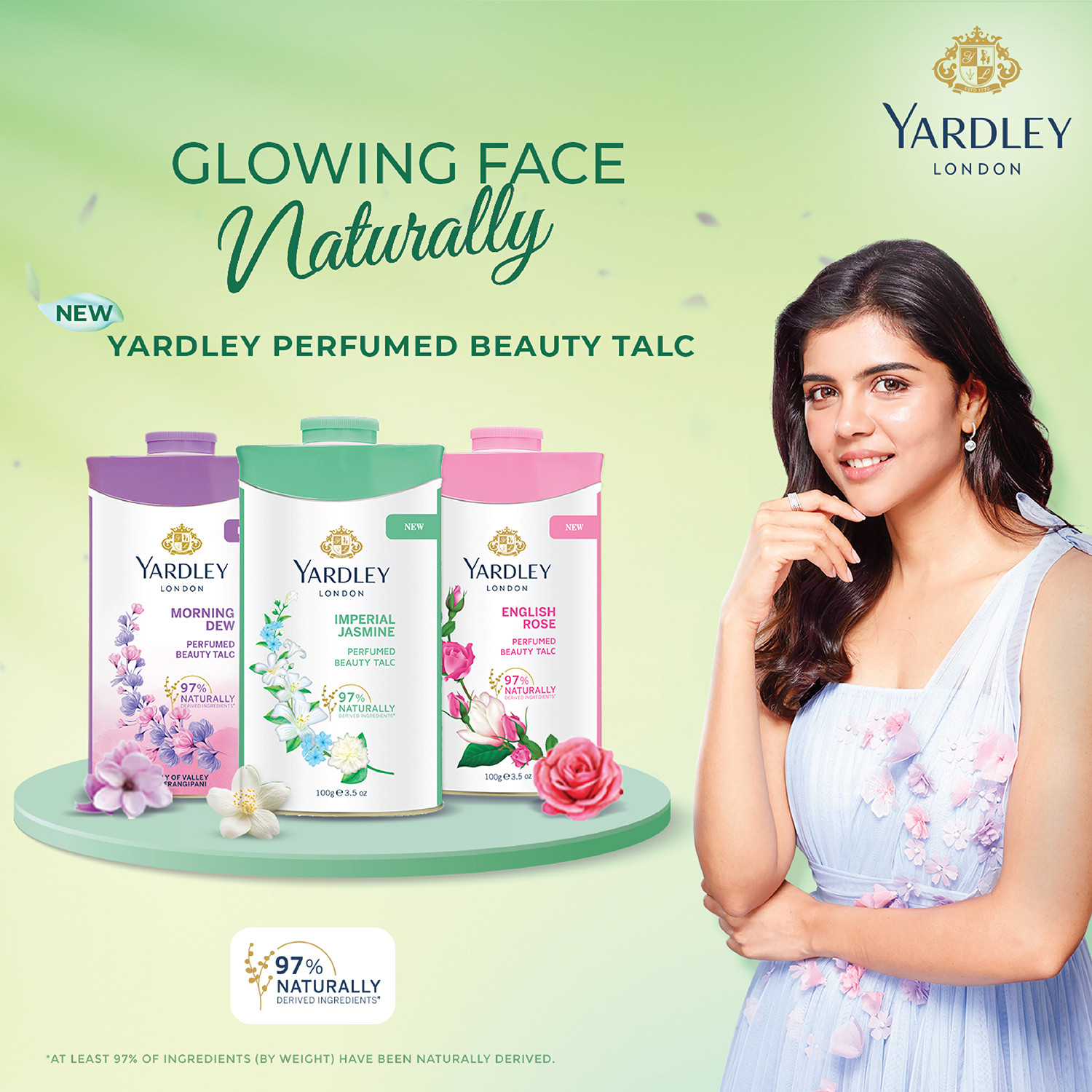 Image of Yardley London Imperial Jasmine Perfumed Talcum Powder for Women