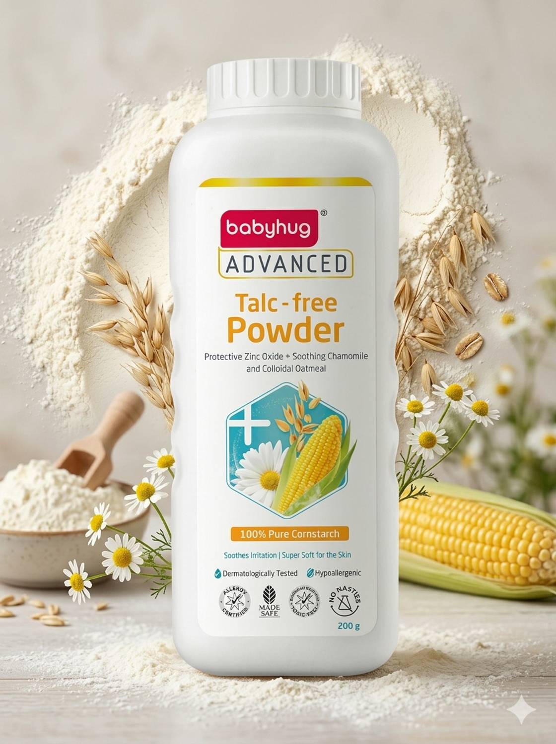 babyhug Advanced Talc-Free Dusting Powder - 200 gm