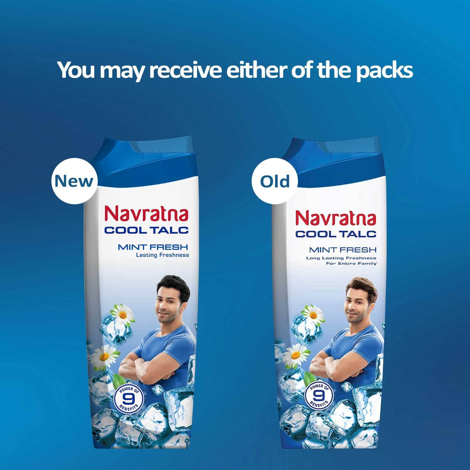 Navratna Mint Fresh Cool Talc - Image 2