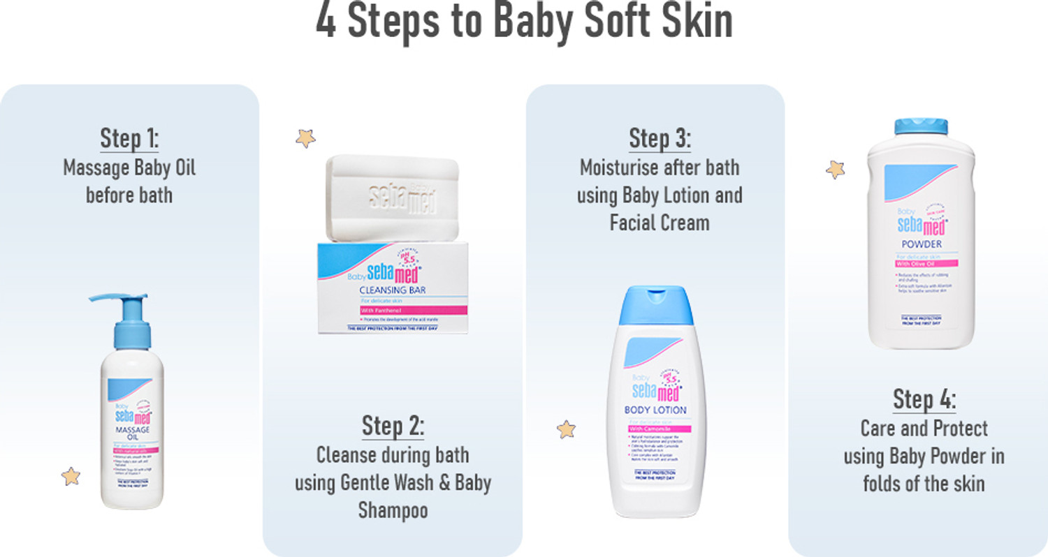 Image of Sebamed Baby Powder with Honeysuckle|Ideal for prickly heat rashes