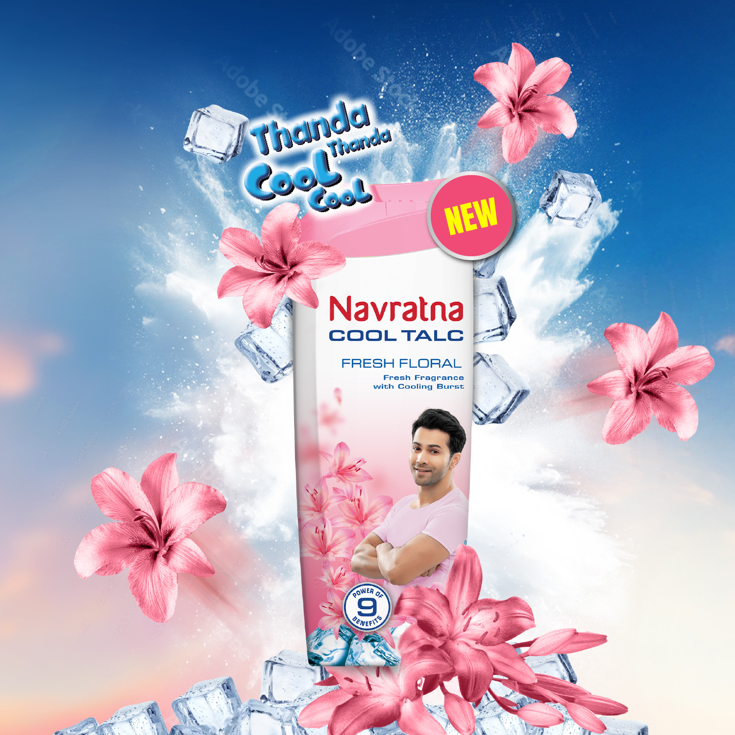 Image of Navratna Cool Talc Fresh Floral