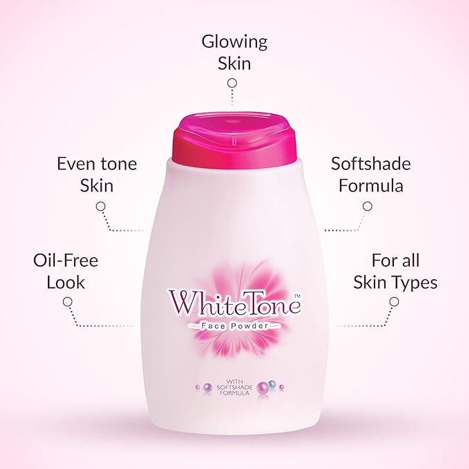 Image of White Tone Face Powder and Face Cream (30g+25g+25g) (Pack Of 3)
