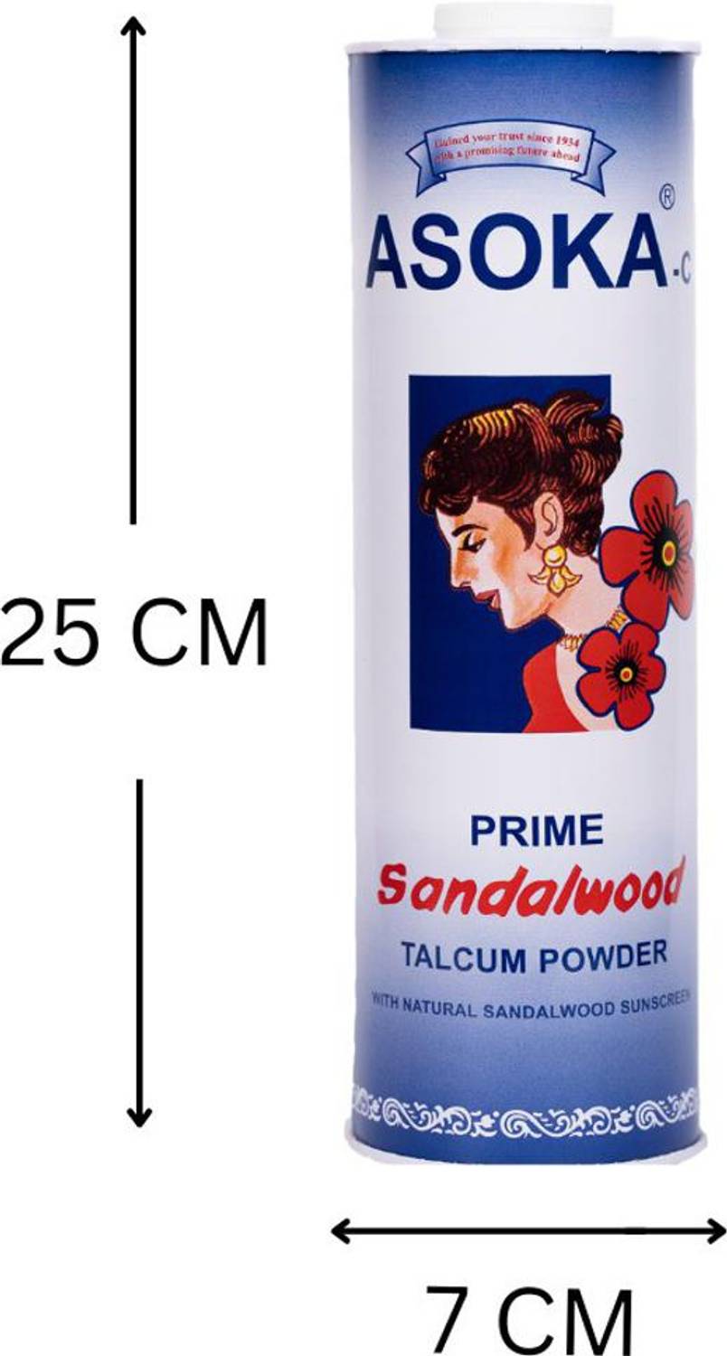 Asoka Sandalwood Talcum Powder Pack of 3 · 136.67 g (410.01 g total) - Image 4