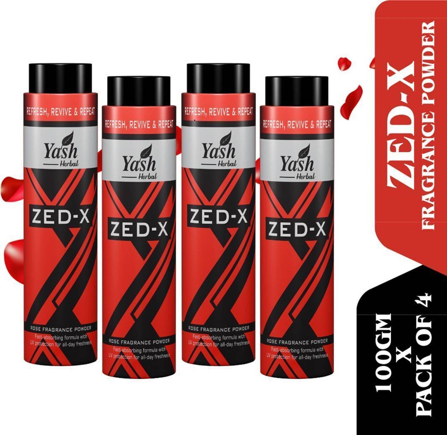 Yash Herbal Deo Talc For Men & Women ZED X Fresh Body Talc With