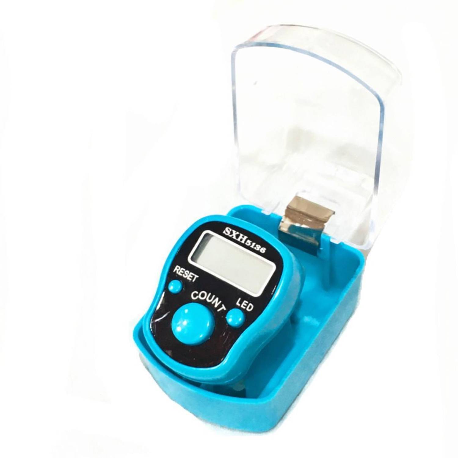 Anshi Mini Hand Tally Counter Finger Ring Digital Electronic Head Count Code-40 Digital Tally Counter