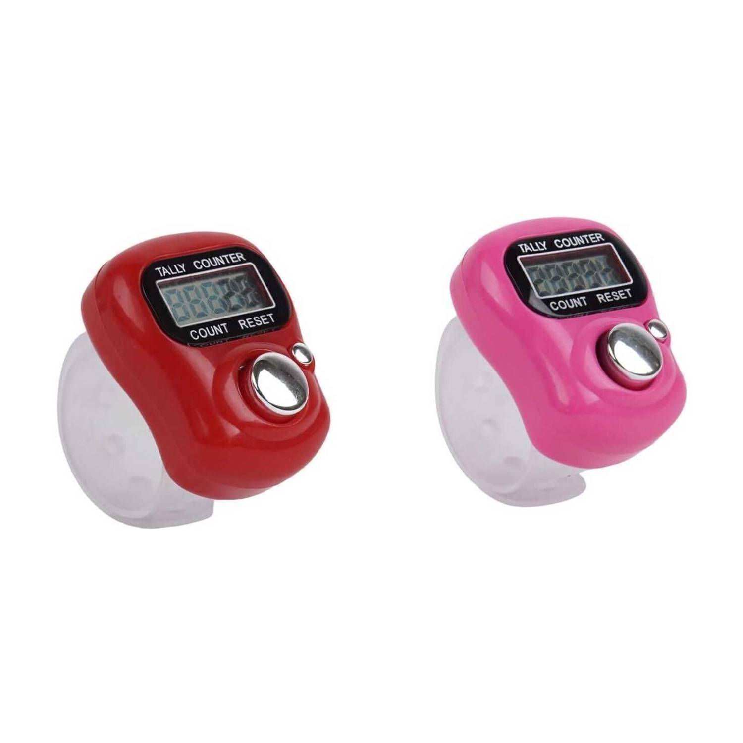 Anshi Mini Hand Counter Finger Ring Digital Electronic Head Count Pack of 2 Digital Tally Counter