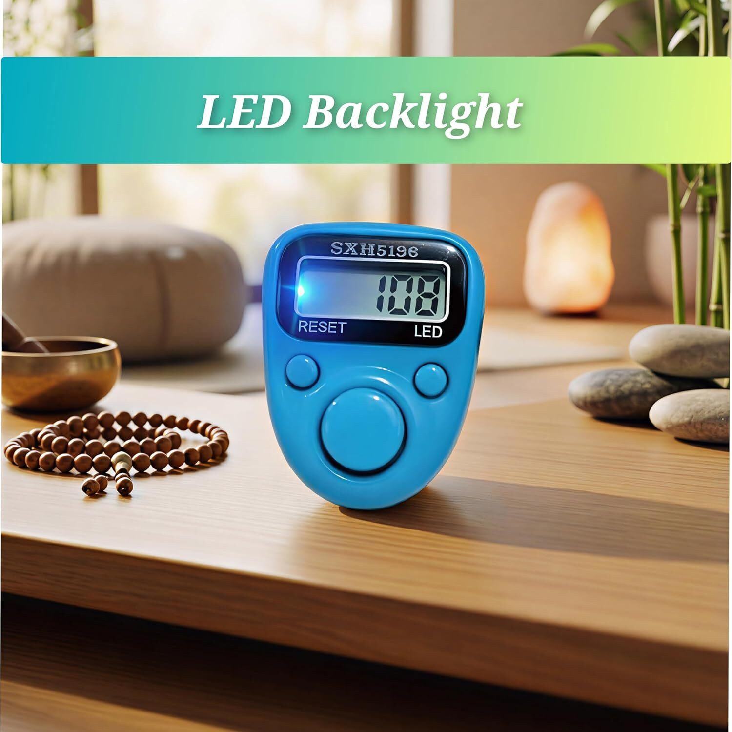 Image of Aim Emporium Mini Finger Hand Tally Counter With Led Light Digital Tally Counter (Pack of 3) Digital Tally Counter