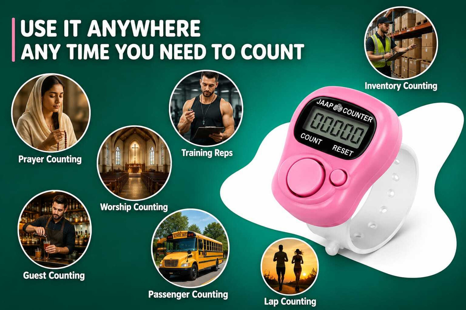 Image of portible DJC-2P Digital Tally Counter