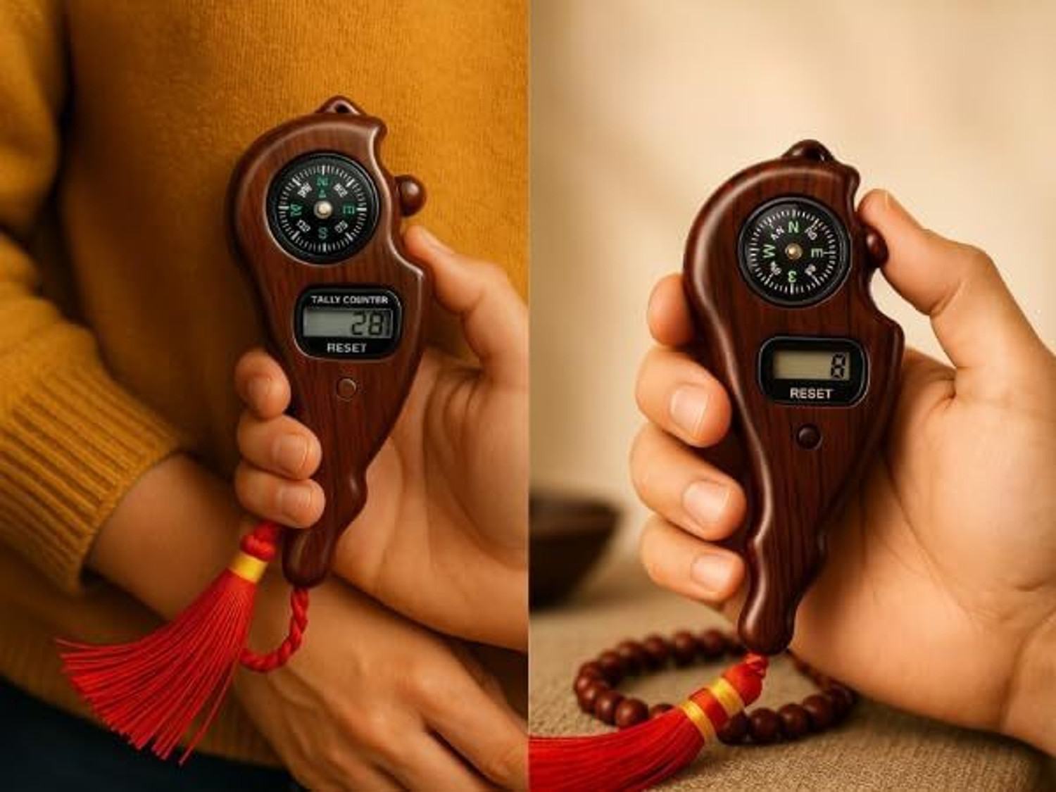 Image of portible Digital Tasbih Counter Pack of 2 Digital Tally Counter