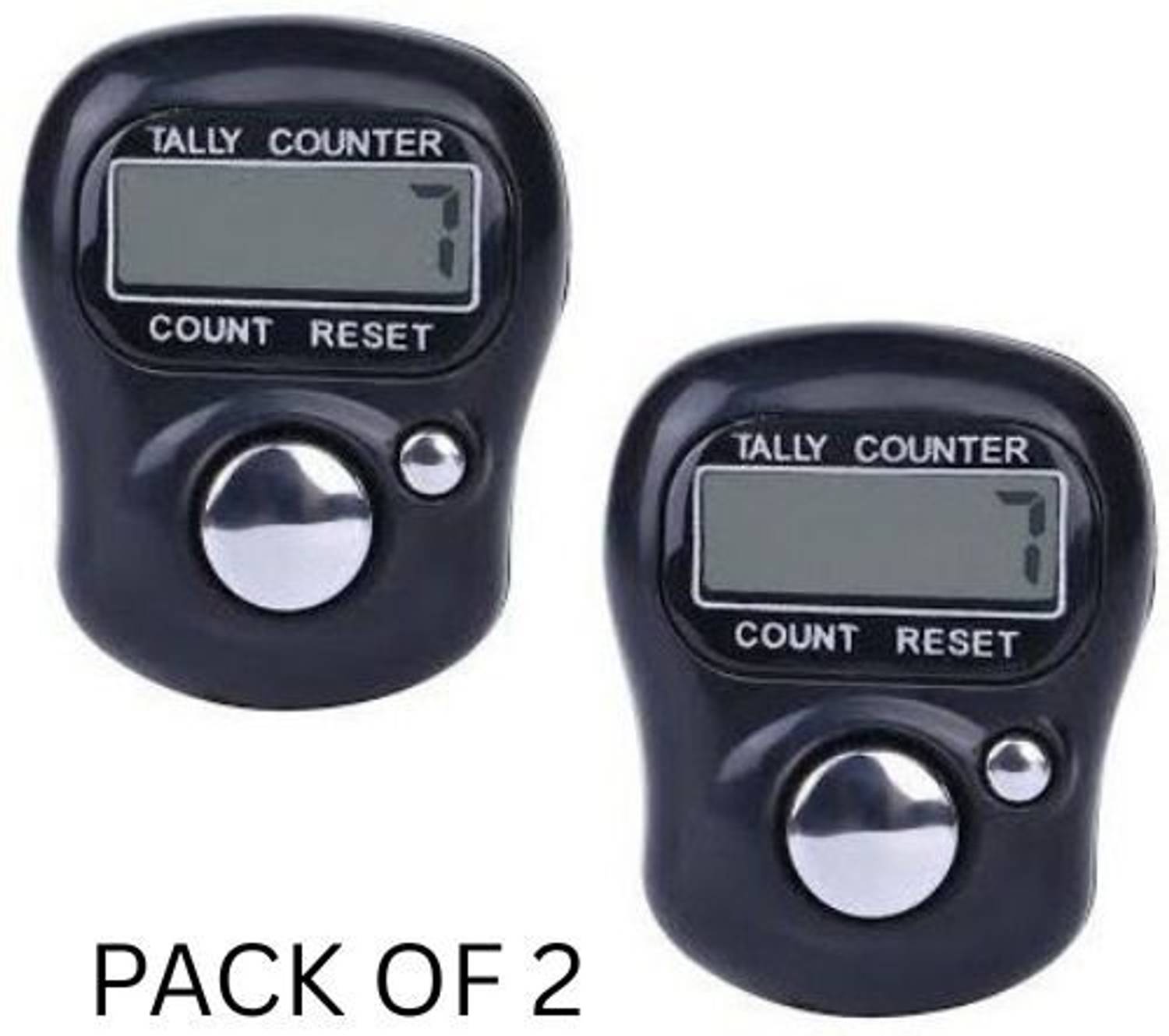 AshmakamMart 2 Pcs Finger Counting Machine – Digital Hand Counter for Jaap & Fitness Digital Tally Counter