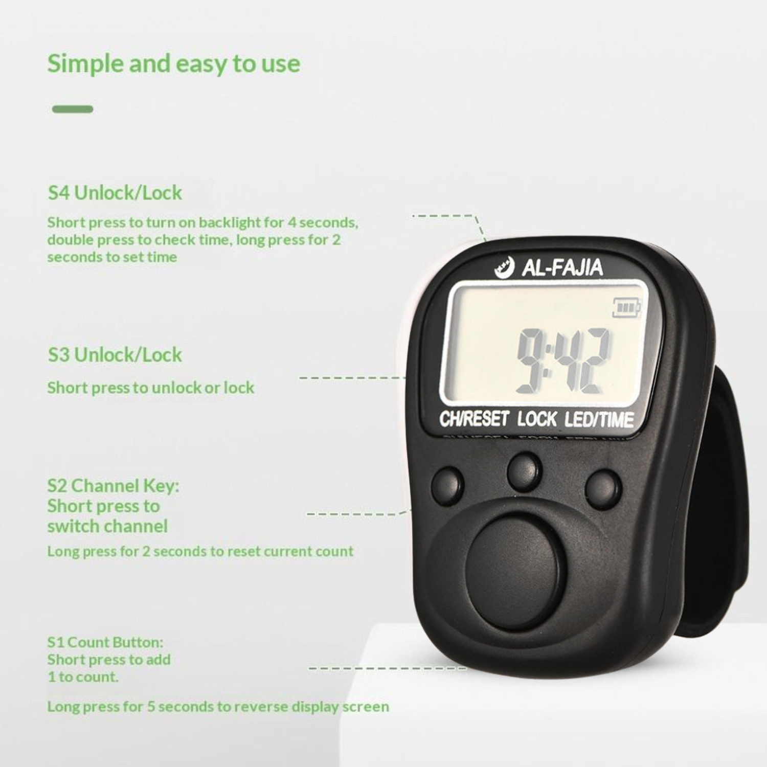 Image of vrajwasi 70 Lakh Naam Japa Counter with Date & Time Feature, Led Light for Chanting Digital Tally Counter