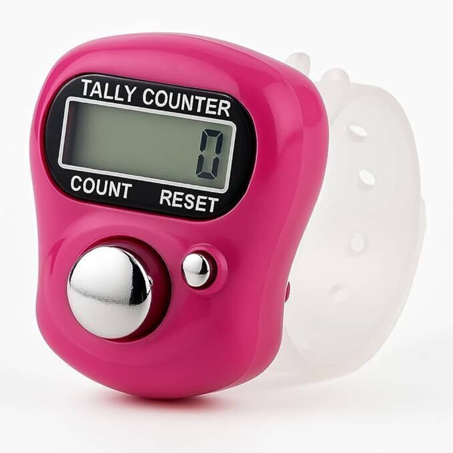 ABC AMOL BICYCLE COMPONENTS 5-Digit Tally Electronic Finger Clicker Ring, Counting Machine Digital Tally Counter