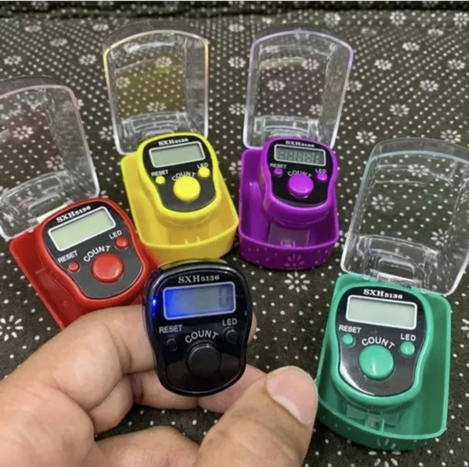 Basukiya Finger Counter for Pooja Meditation Finger Mantra Jaap Counter Digital Tally Counter
