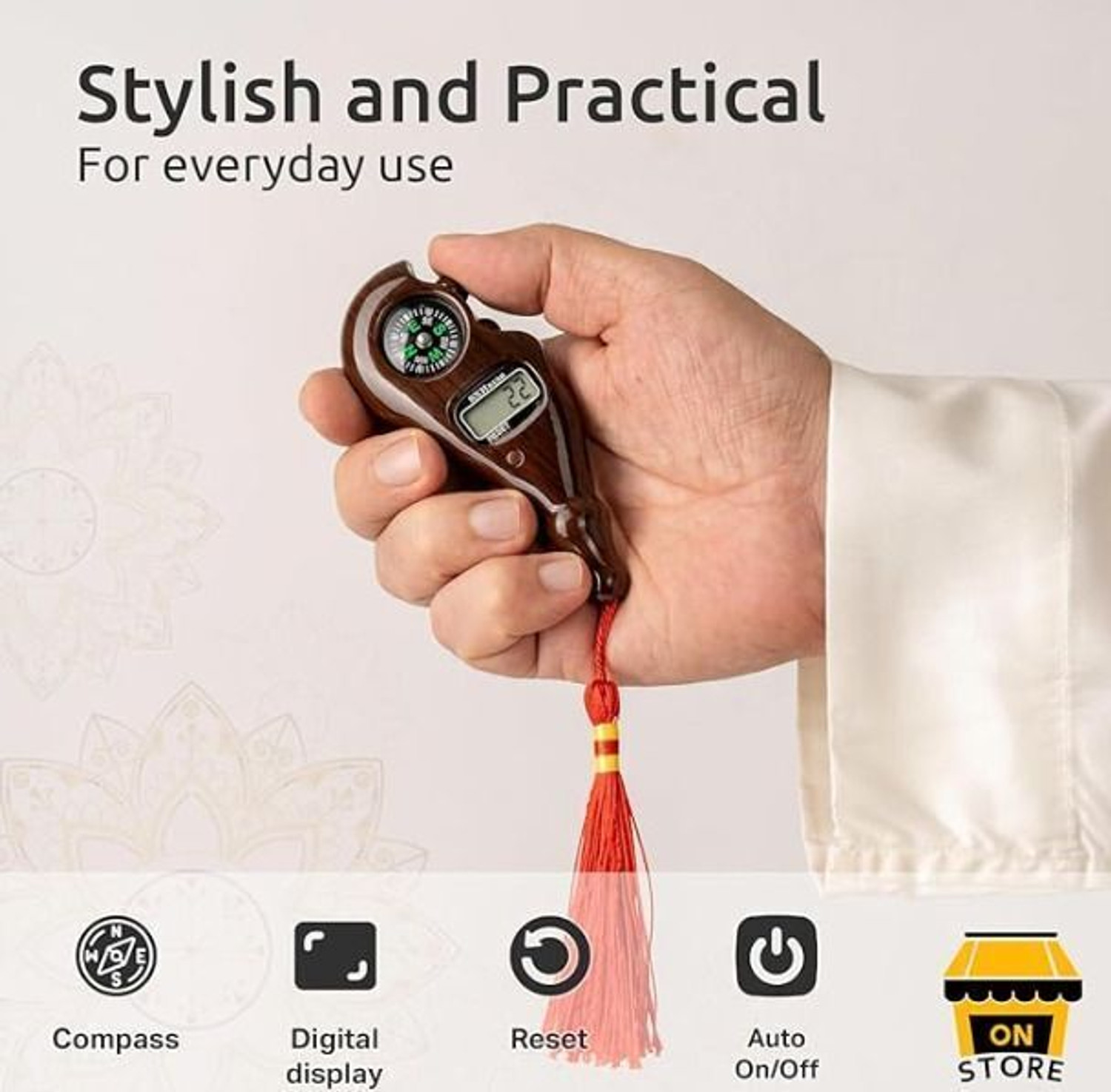 Image of Sureslix Digital Finger Jap Counter Hindu Mala Mantra Prayer God Name Tally Digital Tally Counter (Multicolor Pack of 1)