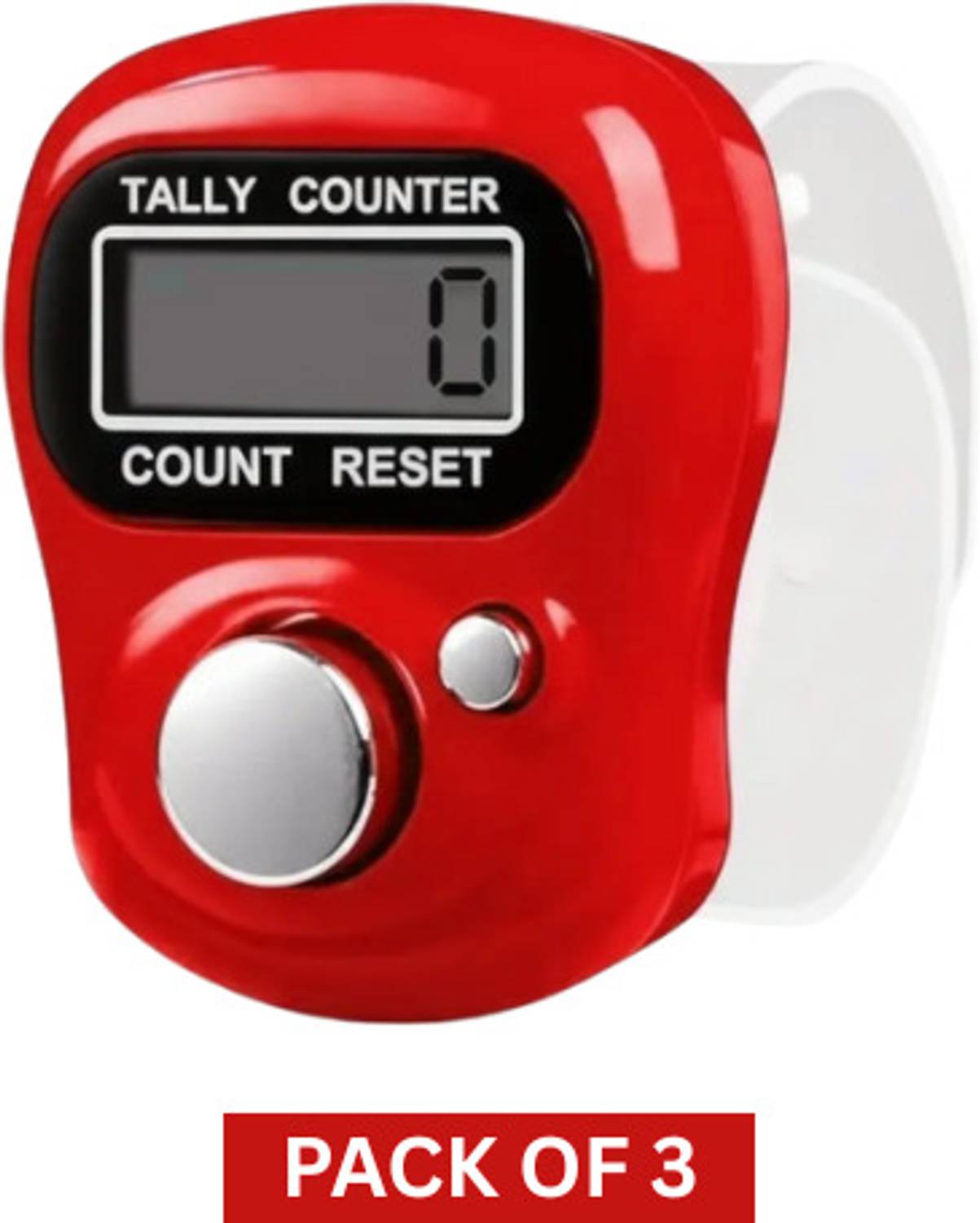 AshmakamMart 3 Pcs Digital Hand Counter – Portable Finger Tally for Meditation Digital Tally Counter