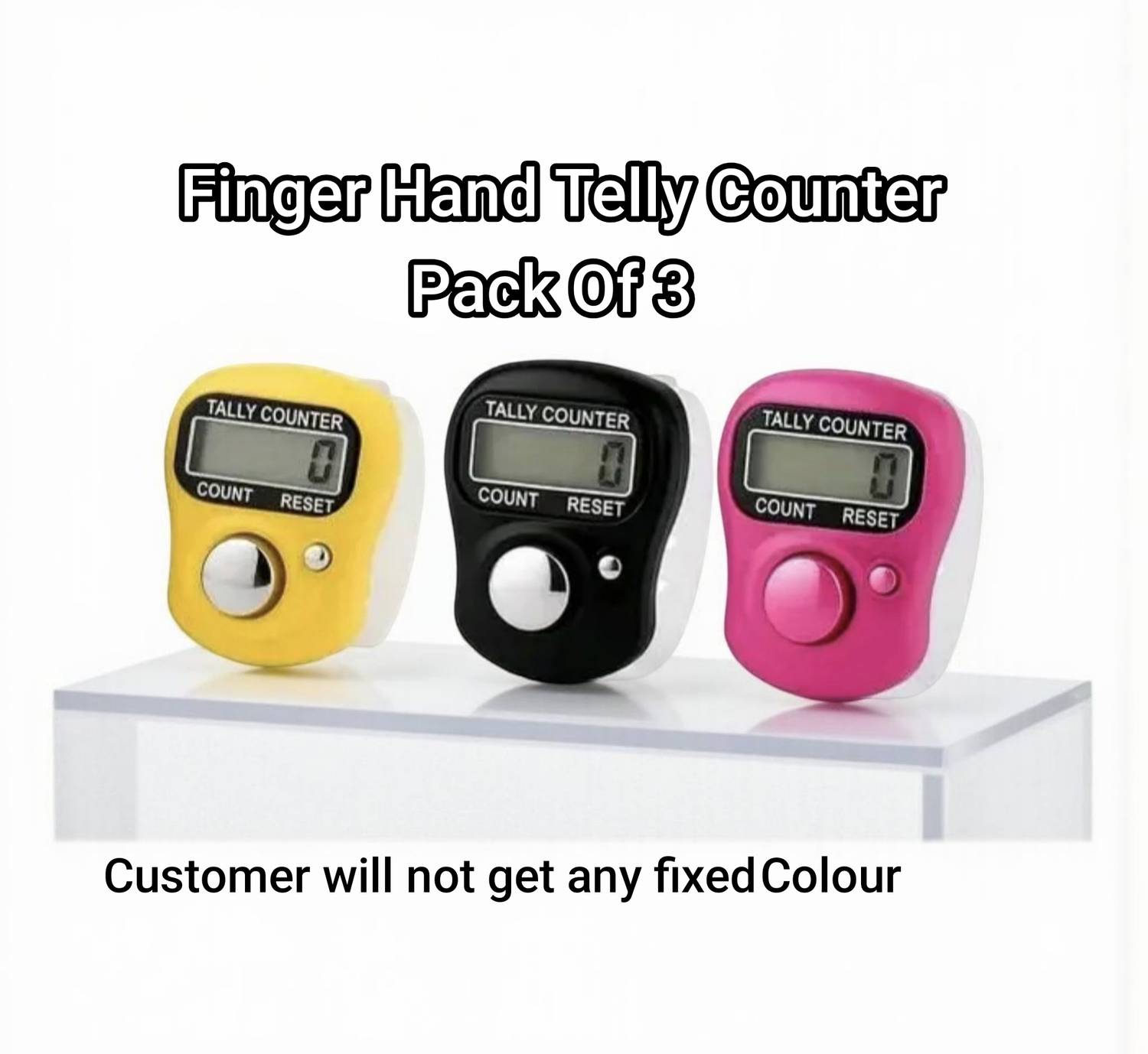 Basukiya Counter for Pooja Meditation Prayer Jaap Counter Mantra Jaap (Pack Of 3) Digital Tally Counter