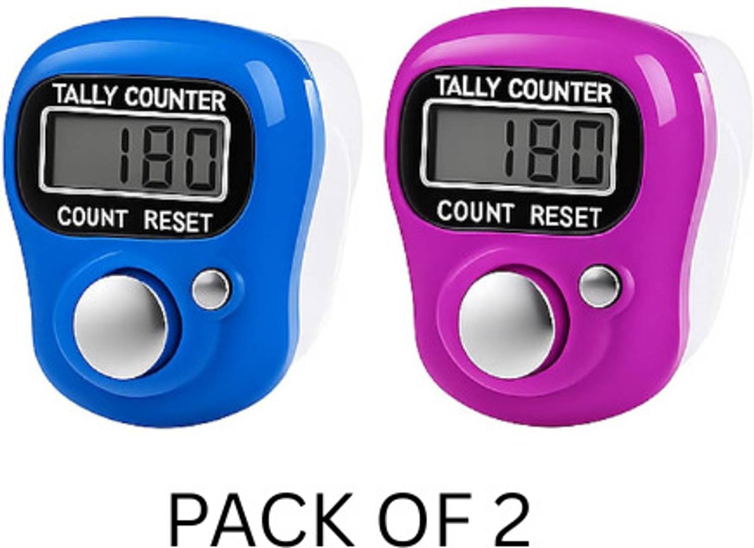 Ashmakam 2 Pcs Portable Finger Counting Machine – Digital Hand Counter for Jaap Digital Tally Counter