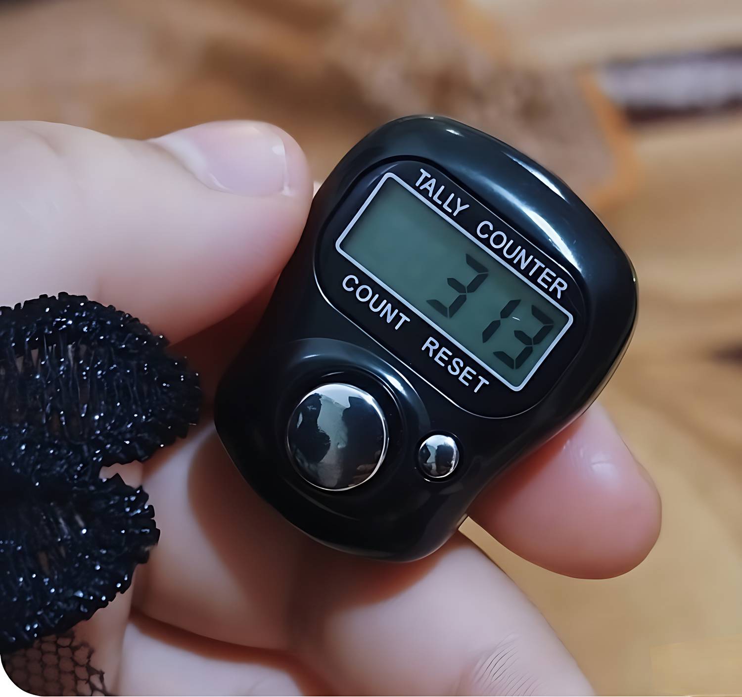 Glemziy Mini Digital Finger Ring Tally Counter - Image 1