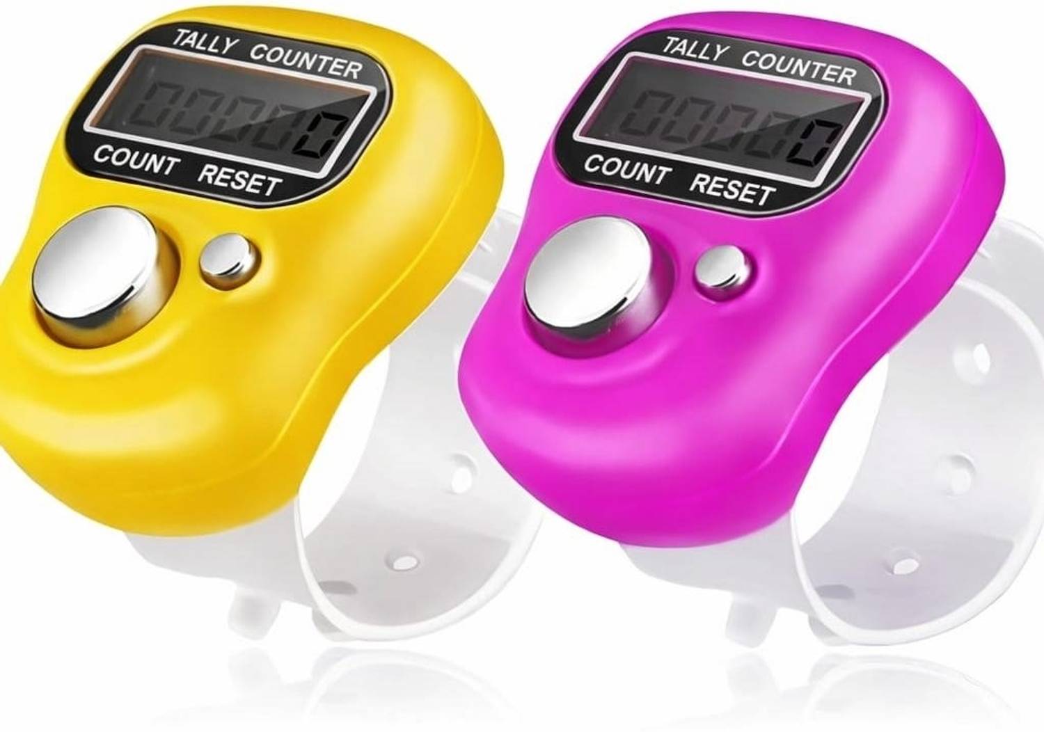 ZESTICO 2 PCS Mini Naam Jap Counter - Finger Ring Tally Counter