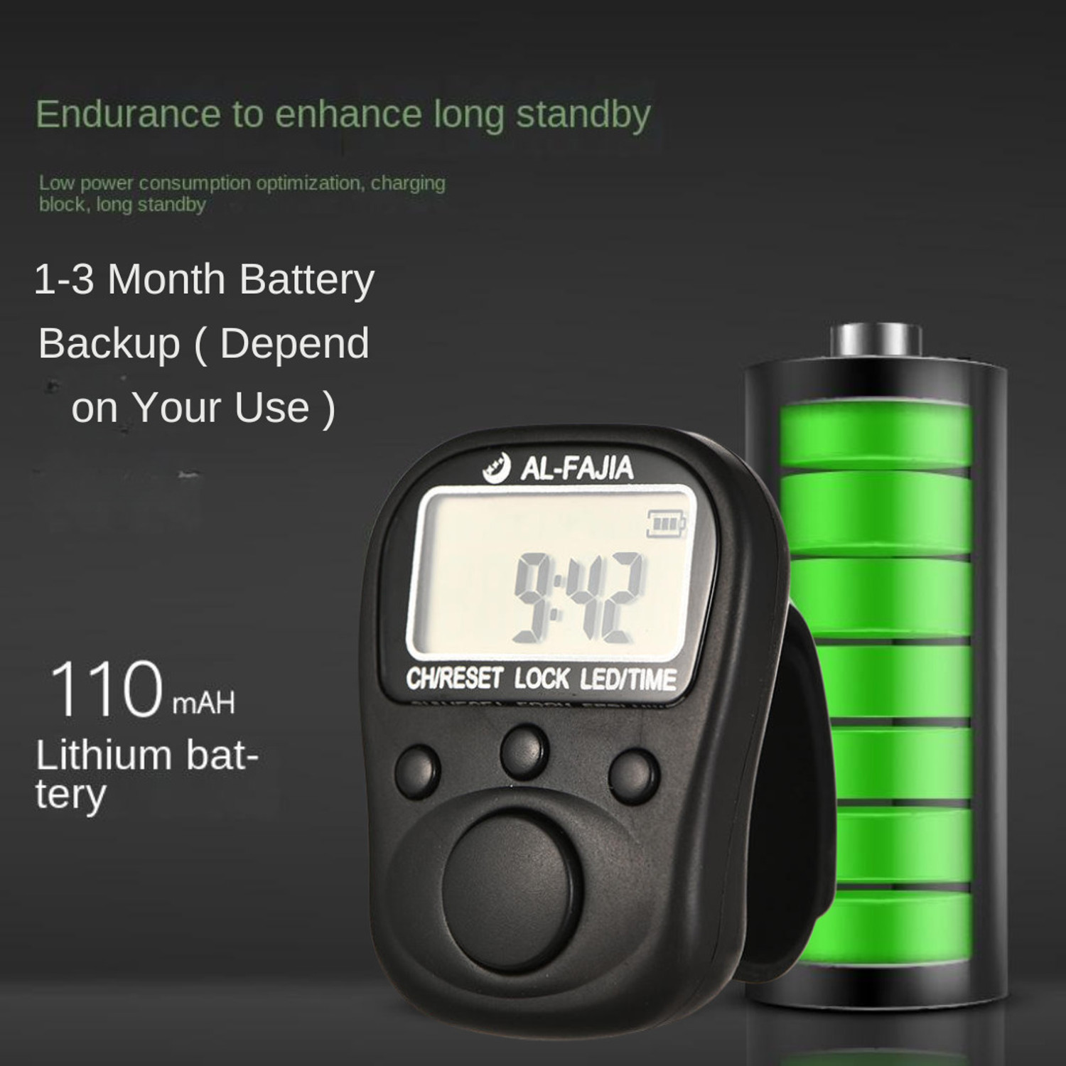 Image of vrajwasi 70 Lakh Naam Japa Counter with Date & Time Feature, Led Light for Chanting Digital Tally Counter