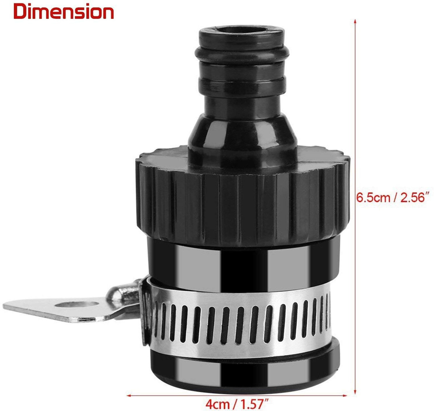 Image of HOKiPO 1 /2 inch Tap Adapter Hose Pipe Fitting for Kitchen Gardening Car Washing Cleaning Tap Adapter