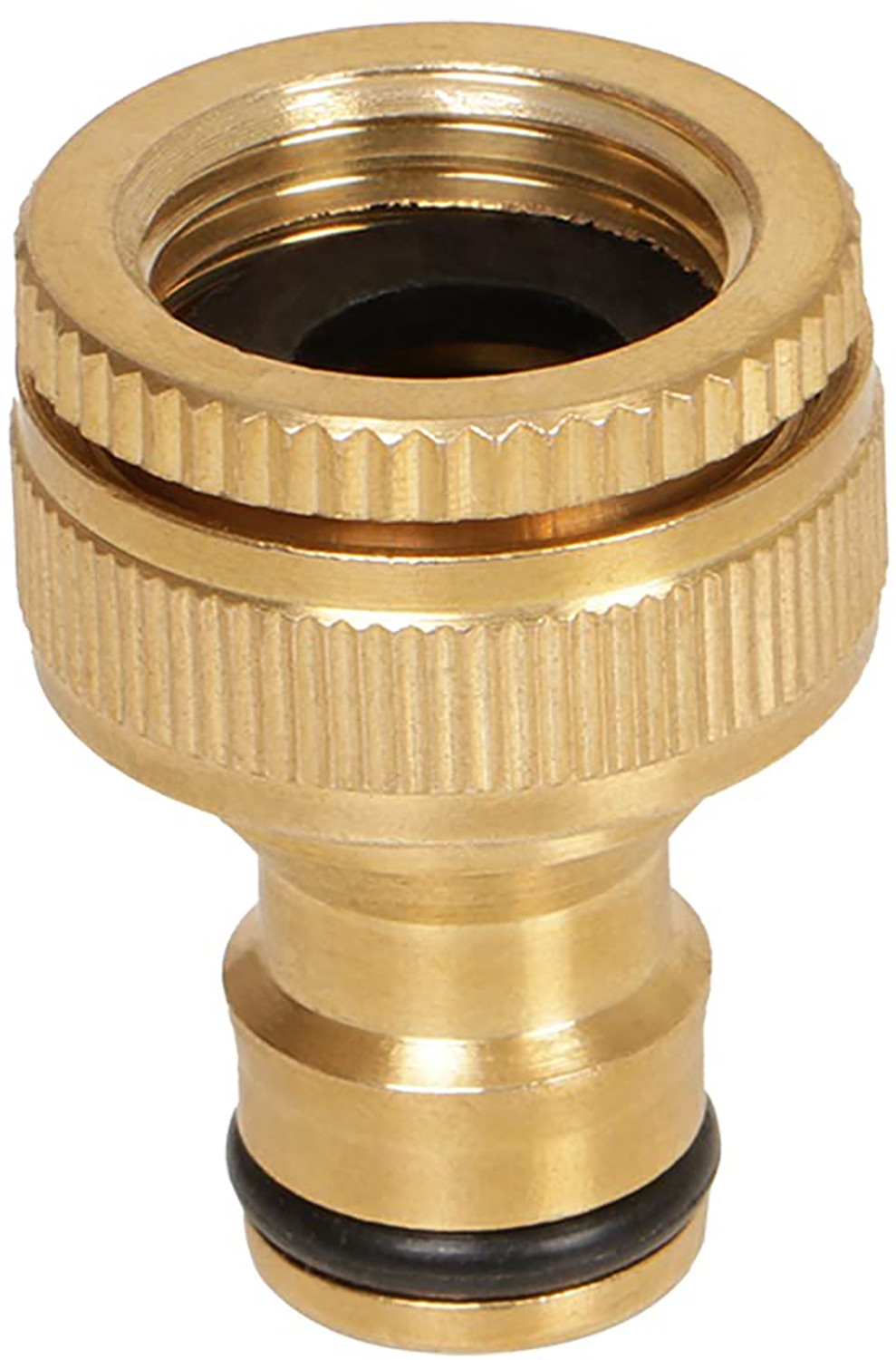 Image of HOKiPO Heavy Duty Brass Threaded Tap Adapter for 1 /2 inch & 3 /4 inch Threaded Taps Tap Adapter