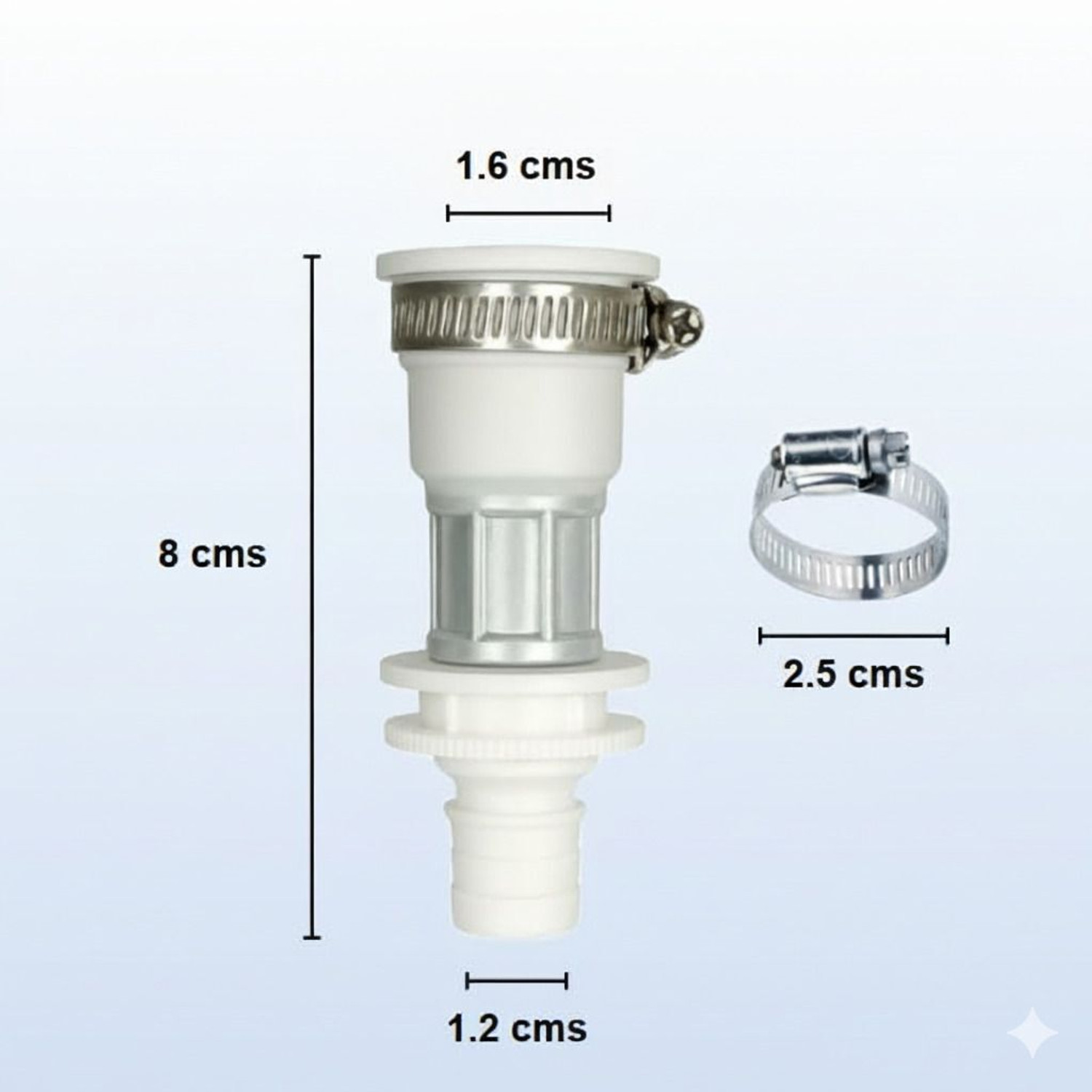 Image of Siana Faucet Water Connector Inlet Pipe Combo Pack Of 2 Washing Machine Tap Adapter