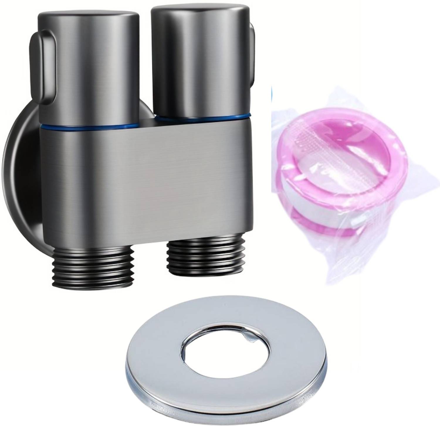 Kickzu by Kickzu 1-In-2 Out Dual Control Valve, Bathroom Faucet