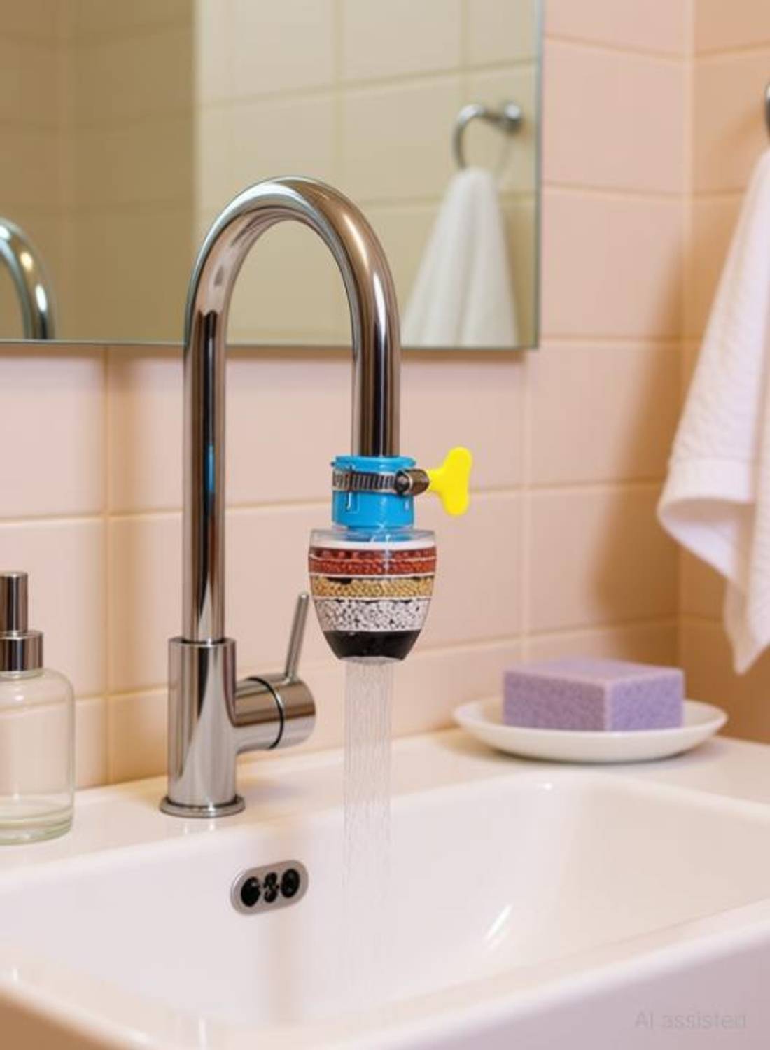 ACLIX Carbon Faucet Water Filters Universal Interface Home Kitchen Tap Mount Water Filter