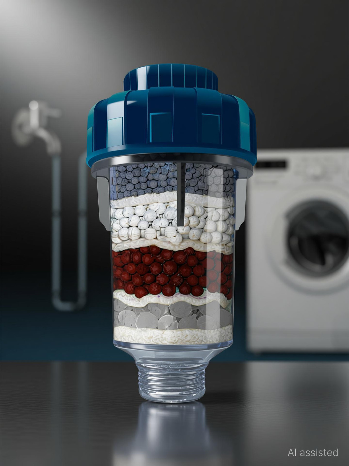 Image of Orbon Washing Machine Hard water Filter & Softener for Washing Machine Tap Mount Water Filter