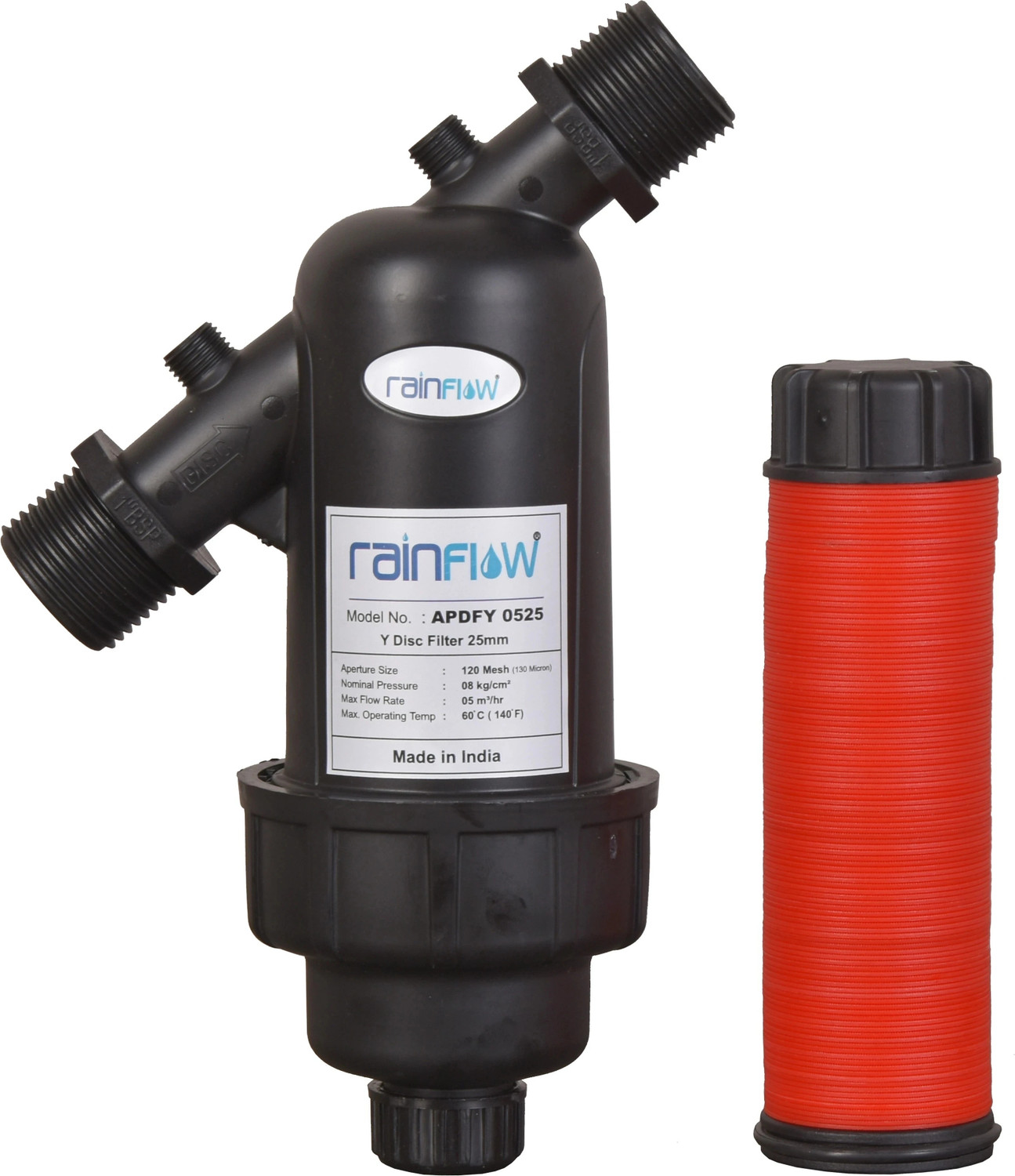 Image of Rainflow disc type tank filter-1 inch Tap Mount Water Filter