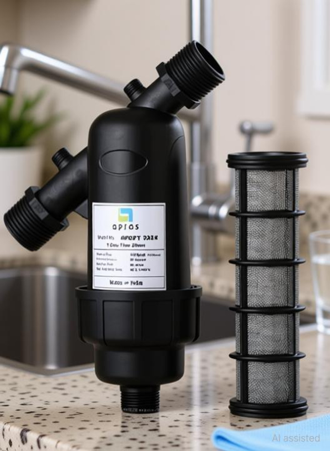 Image of APRAS Water Tank 1 inch Screen Filter Tap Mount Water Filter