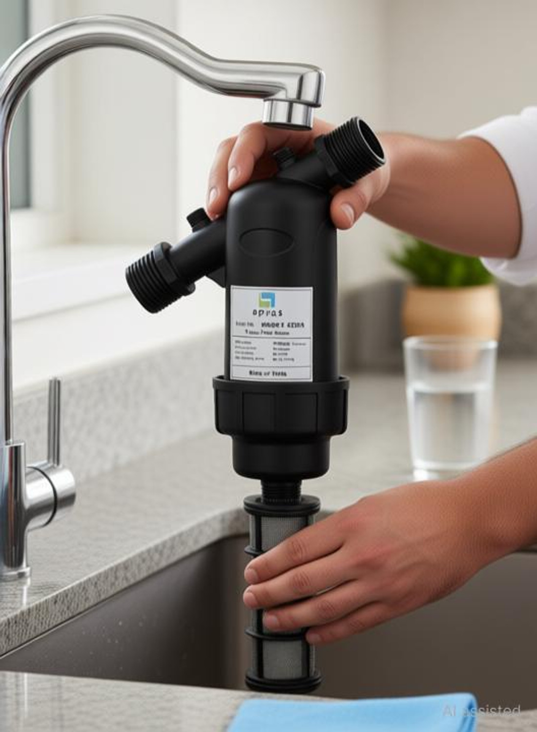 Image of APRAS Water Tank 1 inch Screen Filter Tap Mount Water Filter