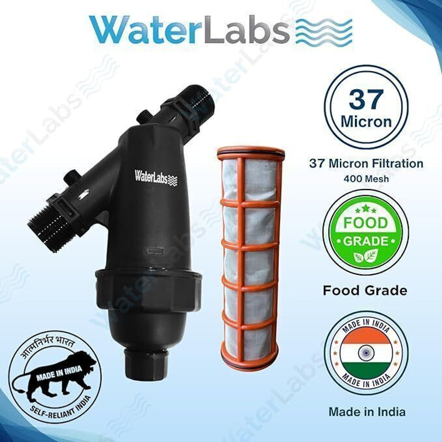 Image of WaterLabs WL0920 |37 Micron Double Mesh ( 3 /4 inch | 20MM) Tap Mount Water Filter