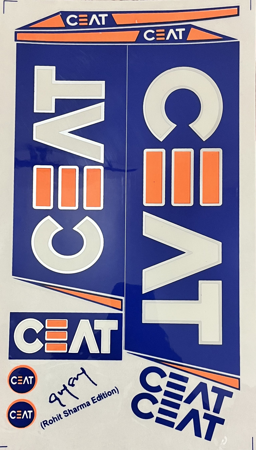 Image of CEAT Cricket bat sticker premium Rohit Sharma edition Bat Sticker