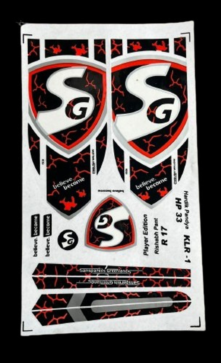 Image of KLR SG RED BAT STICKER01 Bat Sticker