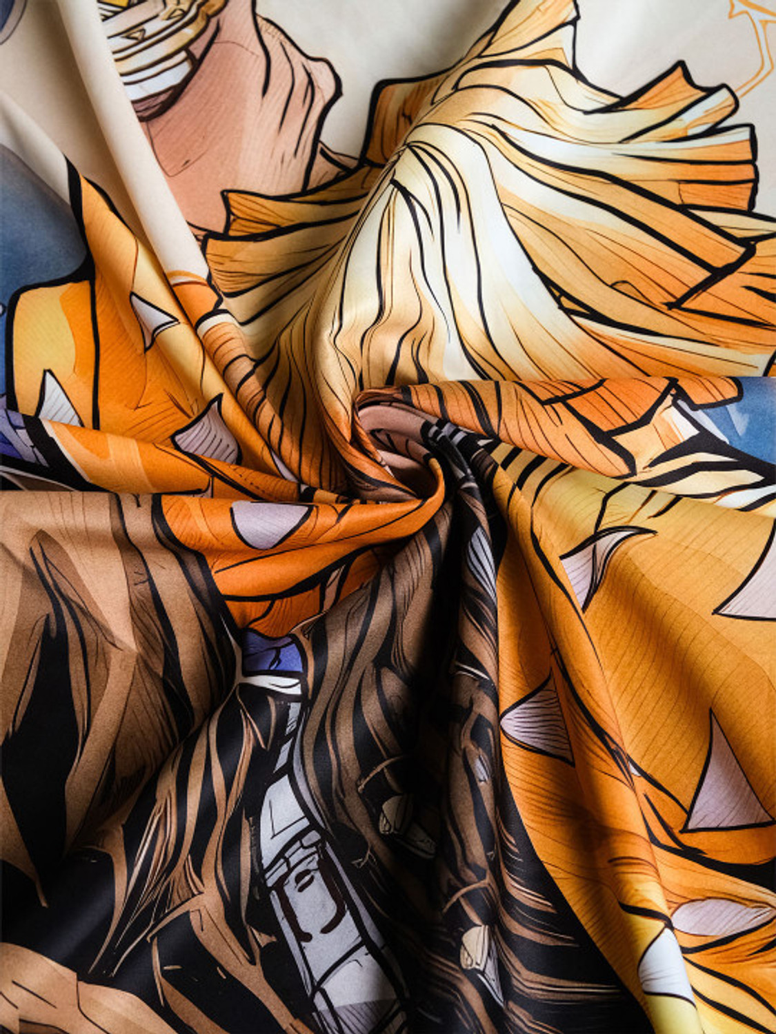 Image of ZORO Zenitsu Thunder Tapestry 5x5 Anime Tapestry