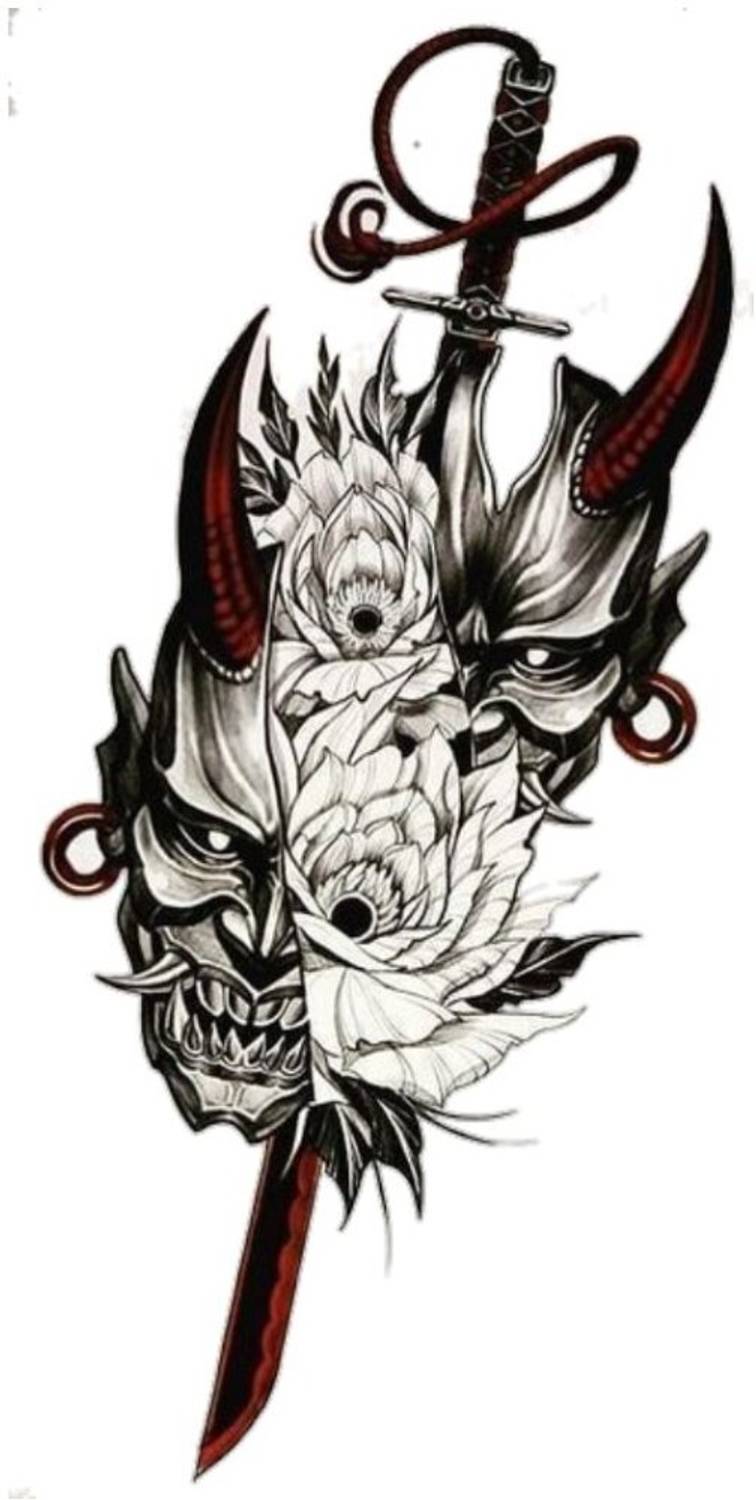 Buzzhub Arrow Compaas Flower Temporary Tattoo For Waterproof Tattoo For Boys And Girls