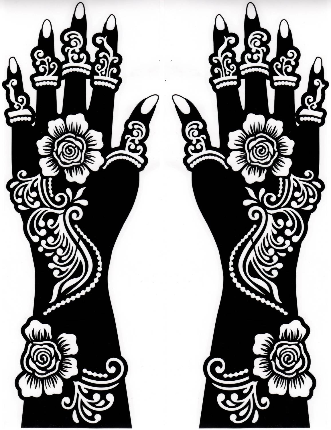 amazinghub henna meendi tattoo sticker
