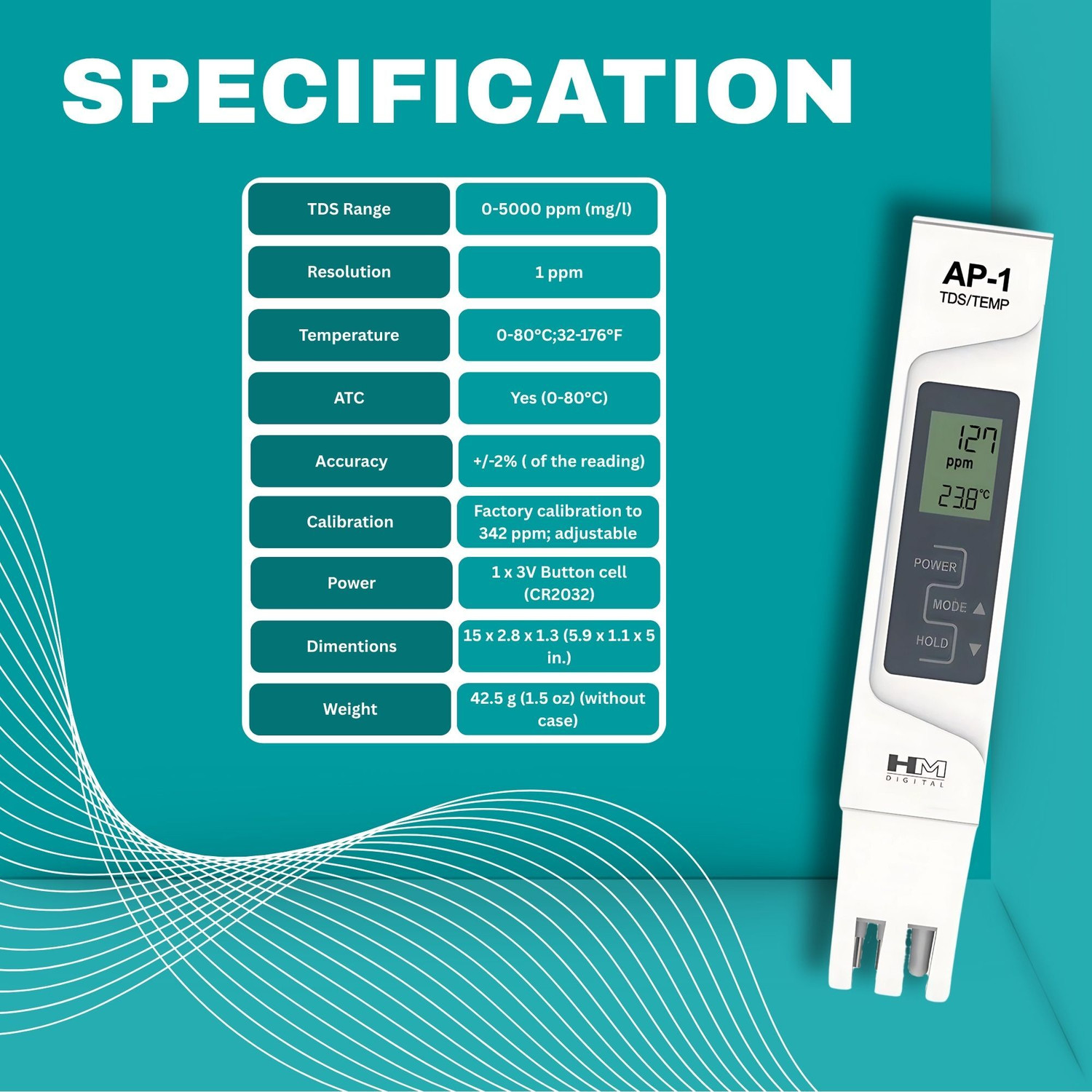 Image of HM DIGITAL Aquapro AP-1 Digital TDS Meter