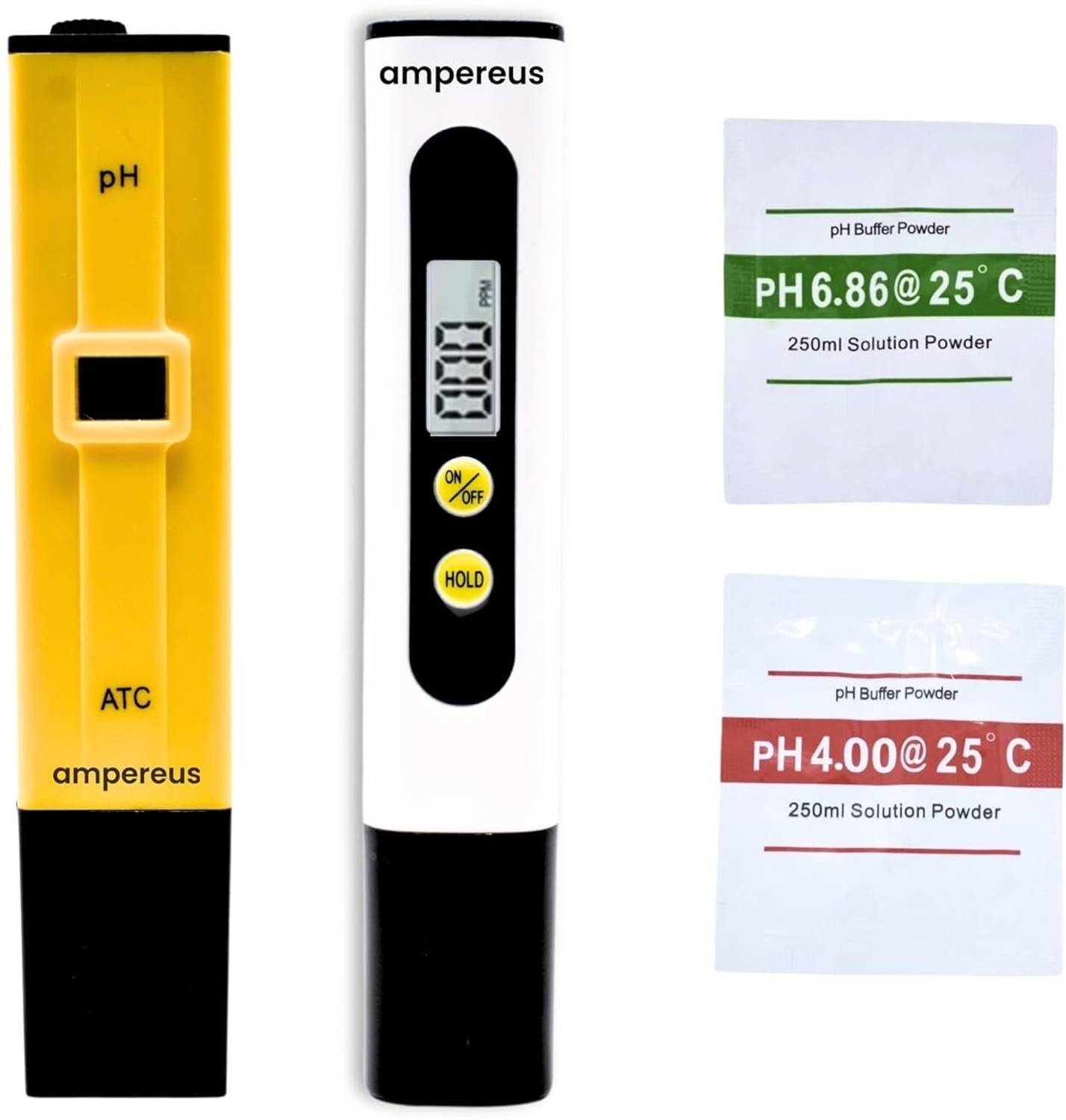 AMPEREUS TDS Meter with Yellow pH Meter| Accurate Water Testing Meter & TDS Check Machine Digital TDS Meter
